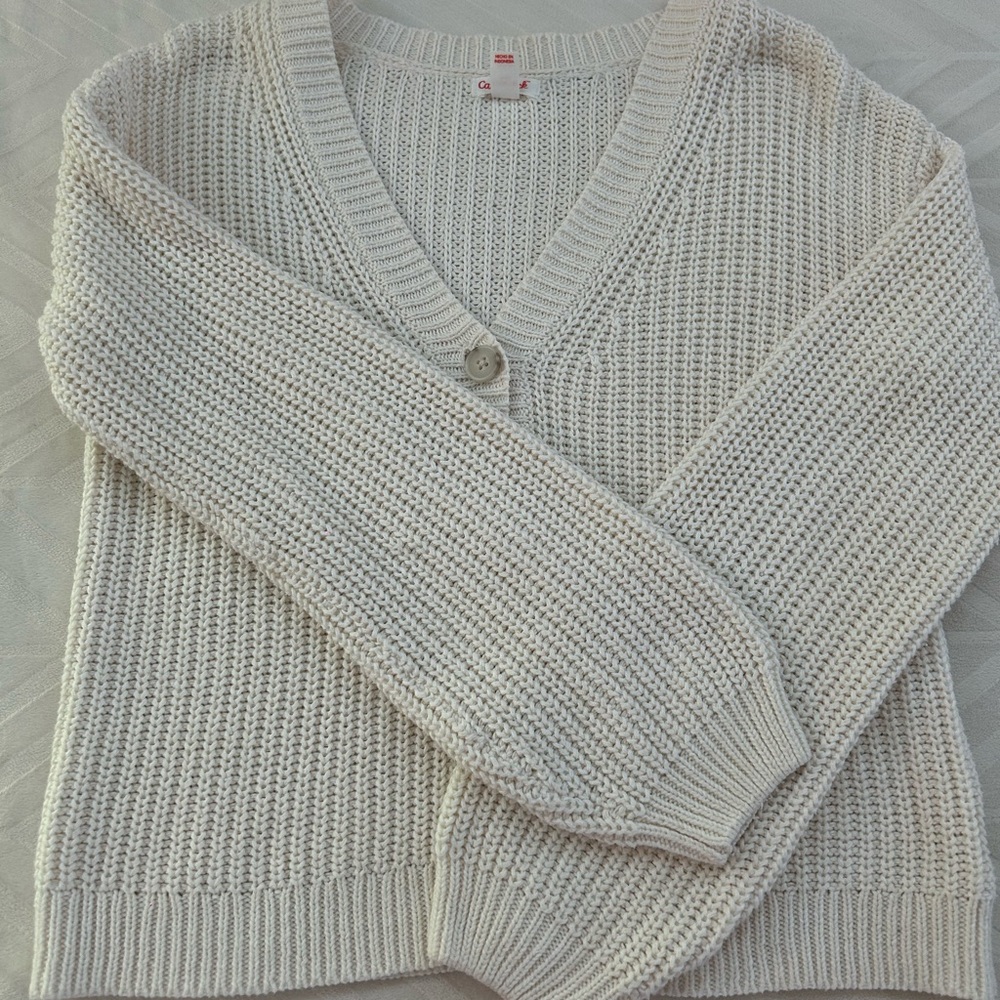 White Knit Cardigan - Picture 4 of 4